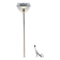 Lampadaire chromé vintage 70s
