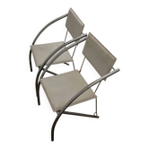 Postmodern chrome chairs