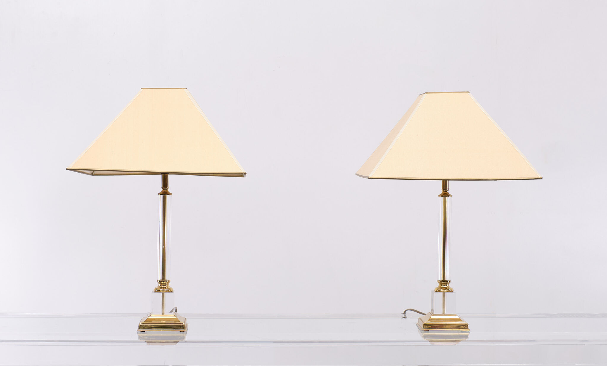 Kullmann table lamps hollywood regency Germany 1970s