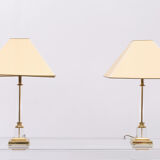 Paire de lampes Kullmann Hollywood Regency Allemagne 1970s