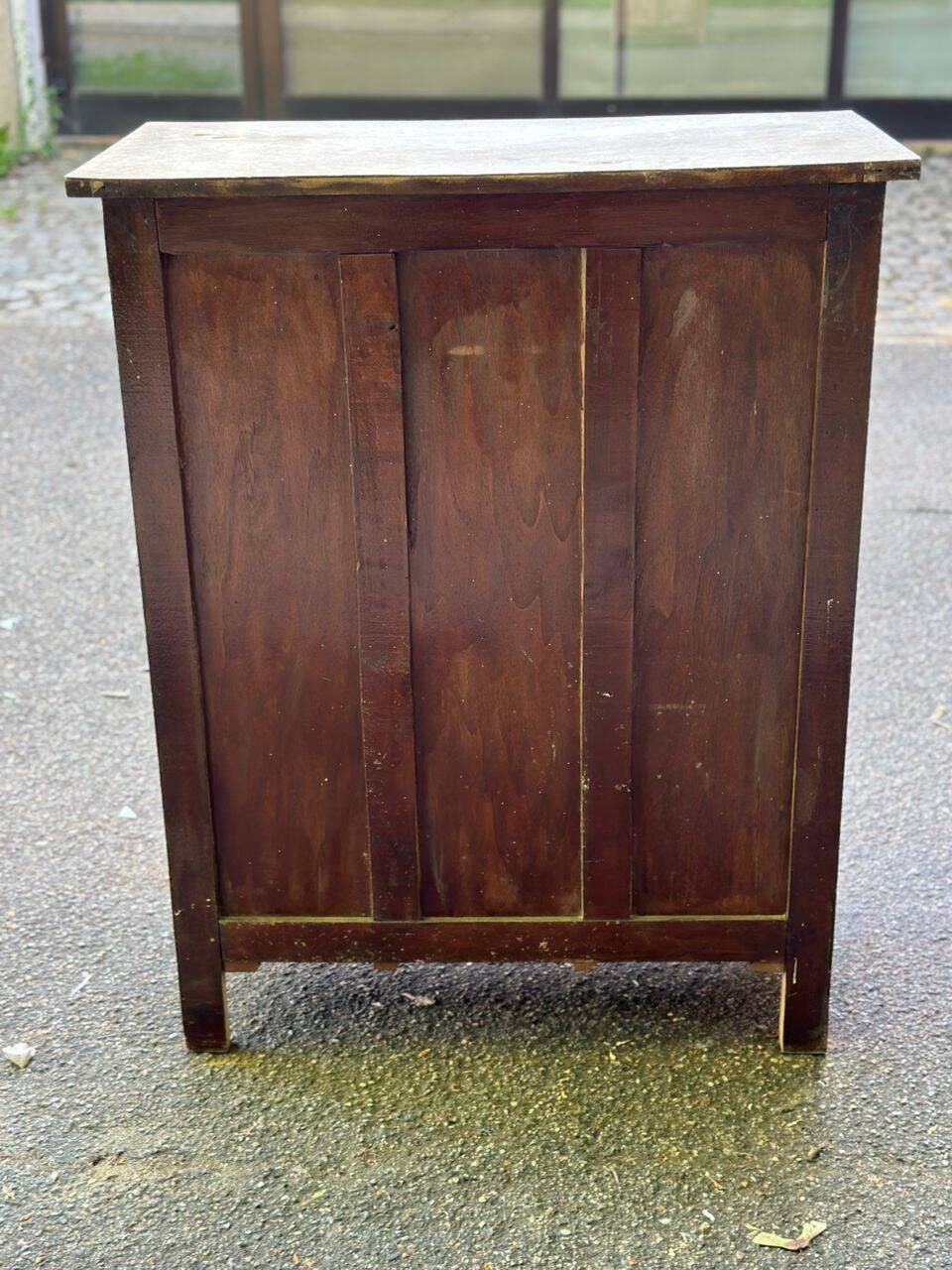 Renovated vintage Parisian buffet in solid wood from the 1940s.