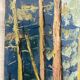 Huile sur panneau forêt vintage