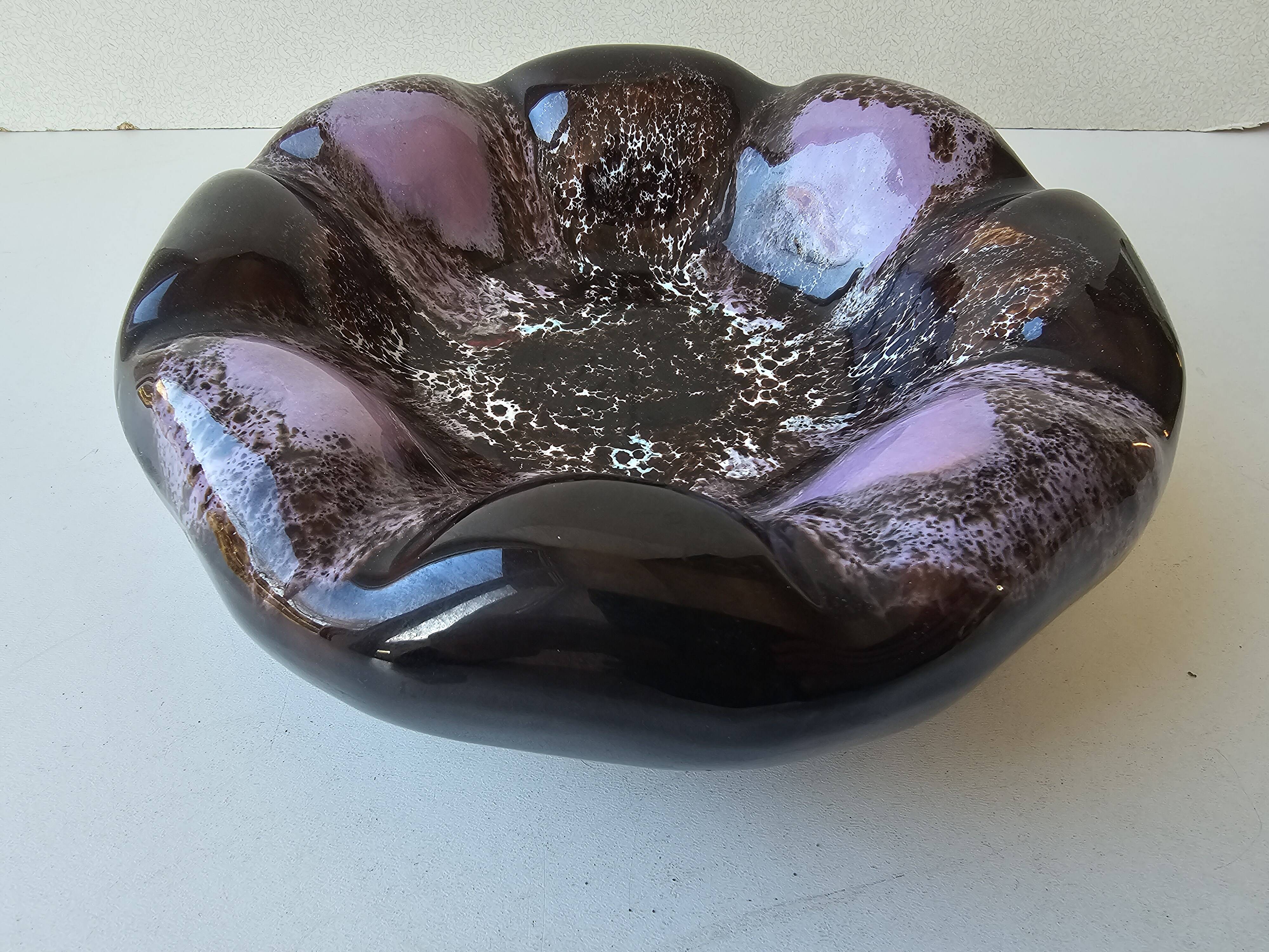 Ashtray dish ceramic Vallauris