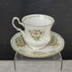 Tasse à thé & soucoupe porcelaine anglaise Queen's China-Octobre décor de daisy