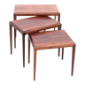 Scandinavian rosewood nesting tables from Rio