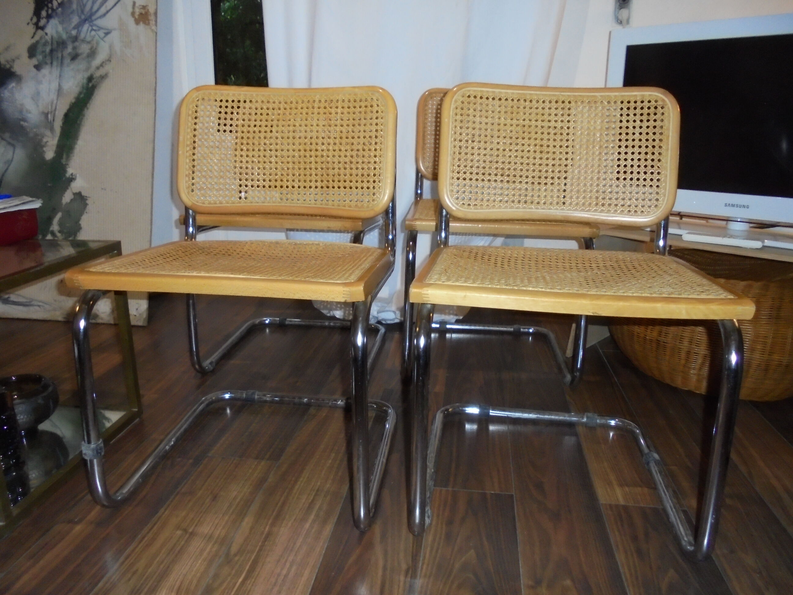 4 chairs Marcel Breuer B32 circa 1980