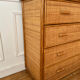 Commode en rotin vintage