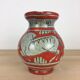 Fratelli Fanciullacci horse vase, orange ceramic