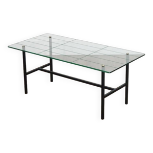 Table basse moderniste - verre metal
