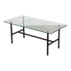 Modernist glass and metal coffee table 1950