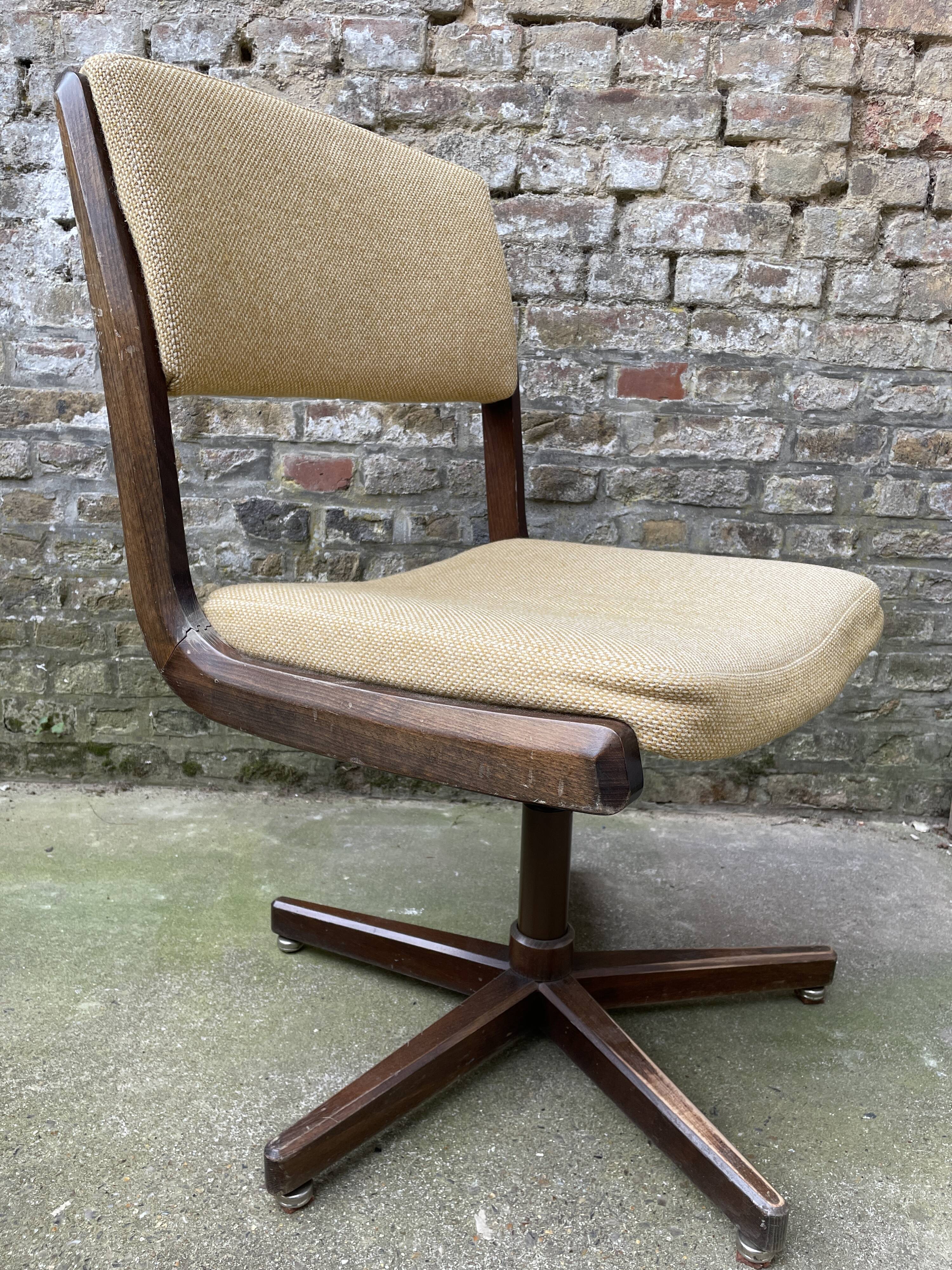 Vintage Scandinavian style swivel office chair
