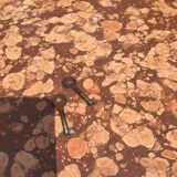 Marquetry and marble sideboard