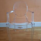 Pair of Louis Ghost Chairs, design Philippe Starck, Kartell edition