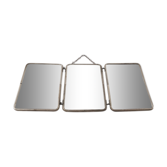 Miroir barbier triptyque 41x18cm