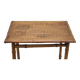 Bamboo and woven wicker table, vintage bamboo console, side table