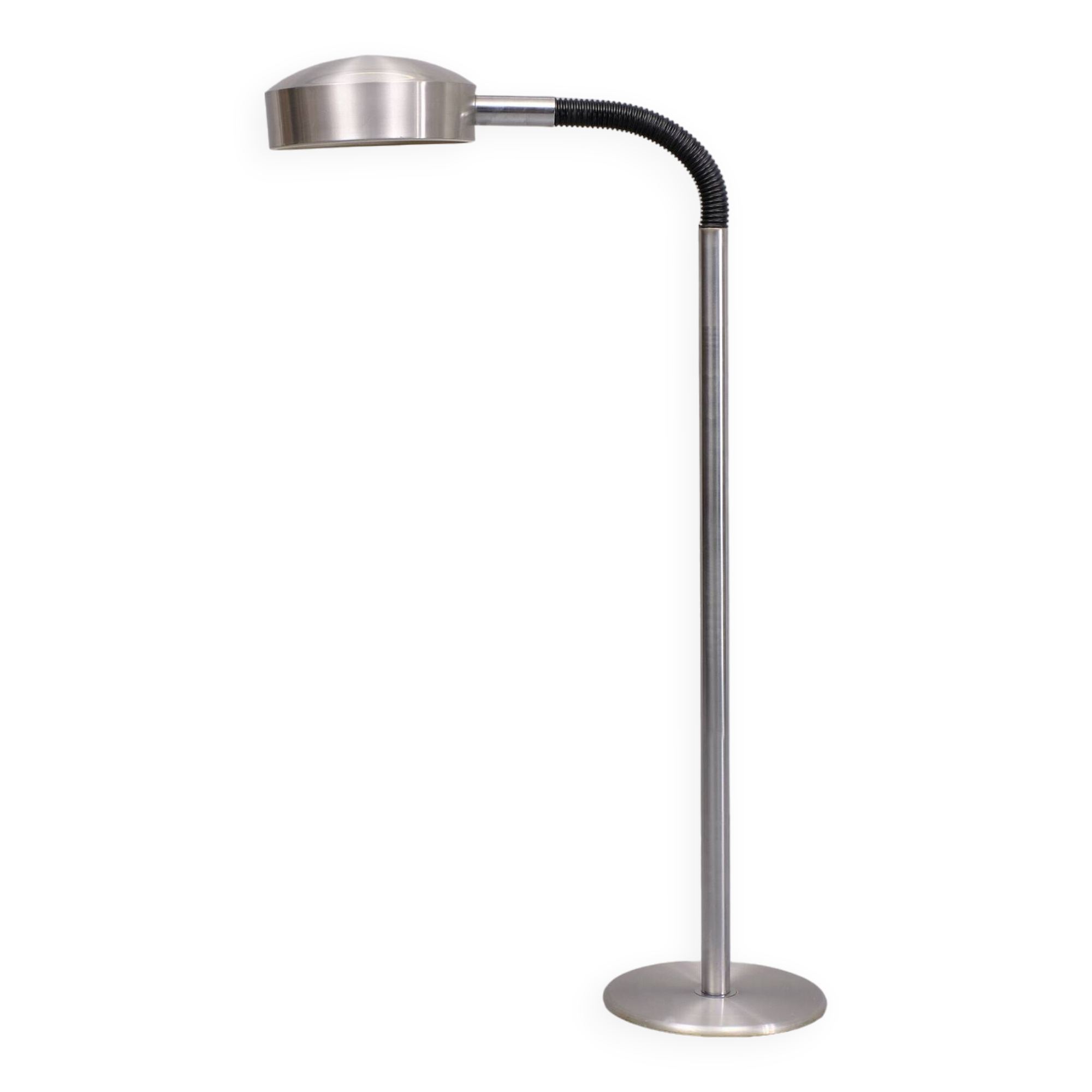 Herda Aluminum flexible goose neck floor lamp 1970s