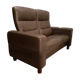Canapé 2 places Stressless assise ultra confort, cuir Noblesse-Brown, canapé de grande qualité.