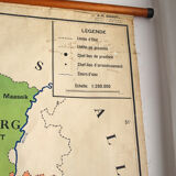 Old map of geography "Administrative Belgium"