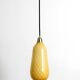 Beautiful yellow & white italian Mid Century Murano glass pendant lamp
