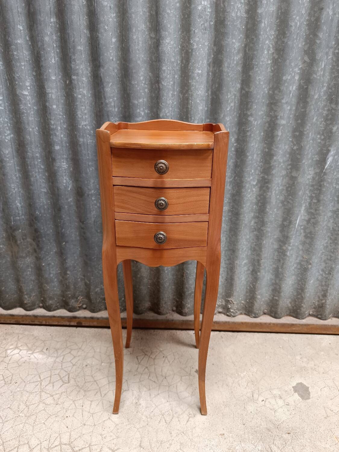 Solid wood bedside table
