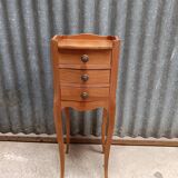 Solid wood bedside table