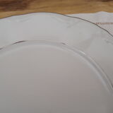Kronester Bavaria white porcelain round dish and silver ledé