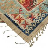 Handwoven Turkish Rustic 228 cm x 300 cm Multicolor Wool Carpet