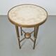 Table d'appoint ronde en cuivre Art Déco par P. Cool, 1933