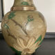 Vintage vase in solid bronze and cloisonné enamel