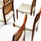 Set of 8 Danish Dining Chairs in Rosewood & Rattan attr. Niels Moller