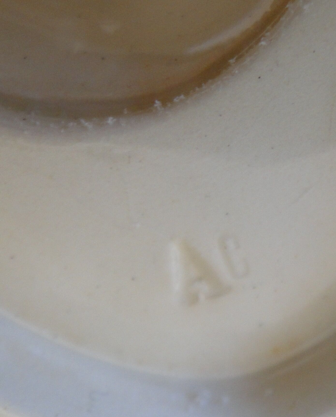 SAUCIERE ANCIENNE GIEN 1878 MODELE FLORENCE engraved in hollow Ac