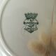 Assiettes plates terre de fer Longwy Mimosa