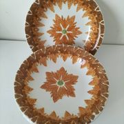 Set of 6 Vintage Italian Ironstone Plates S. Giovanni Valdarno