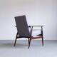 1960 henryk lis mid century armchair in grey tweed