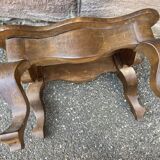 Footrest louis xv walnut late nineteenth