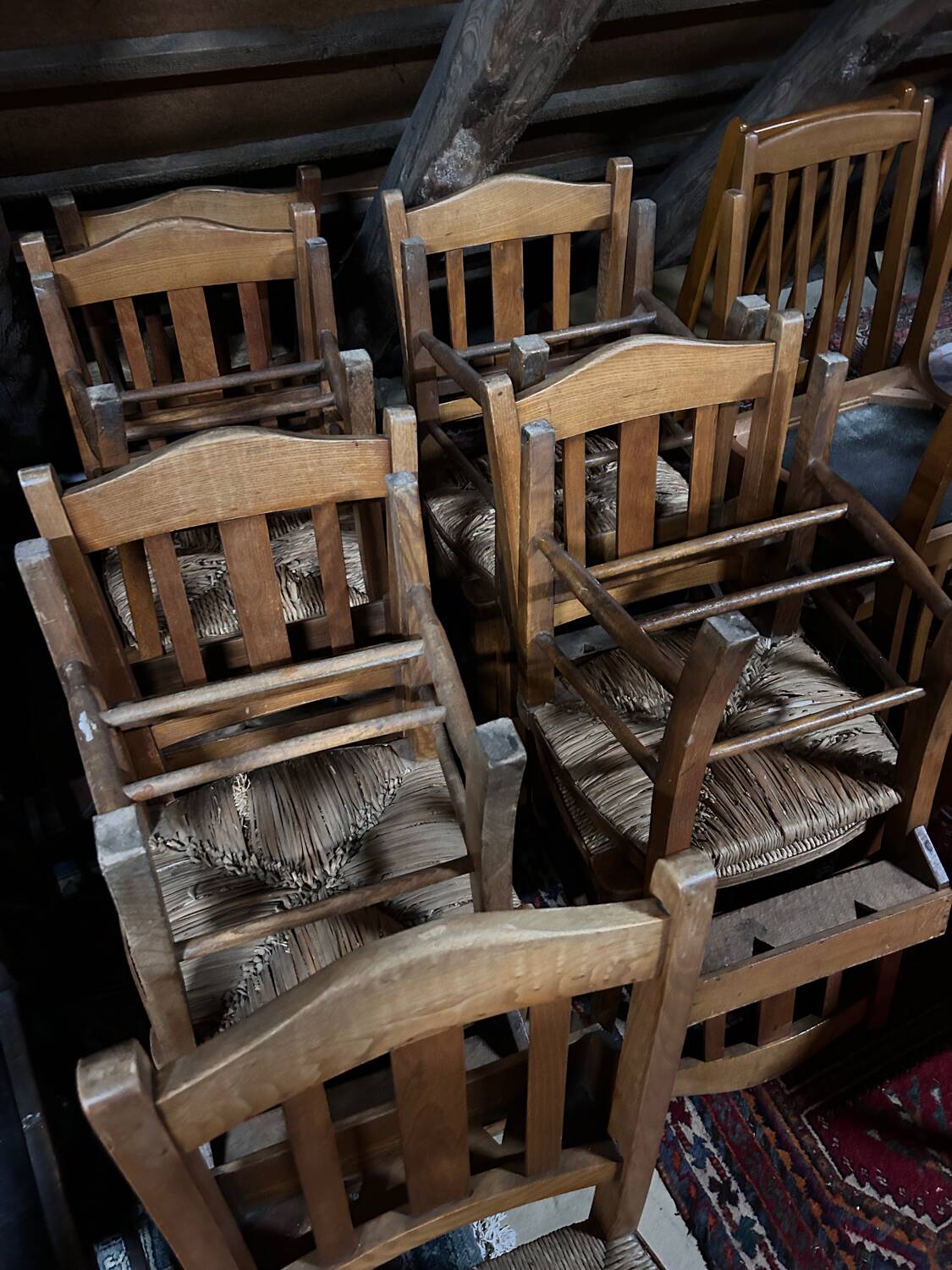 Set of 12 vintage chairs