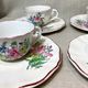 Coffee service, Luneville France. 6 cups 6 under cups