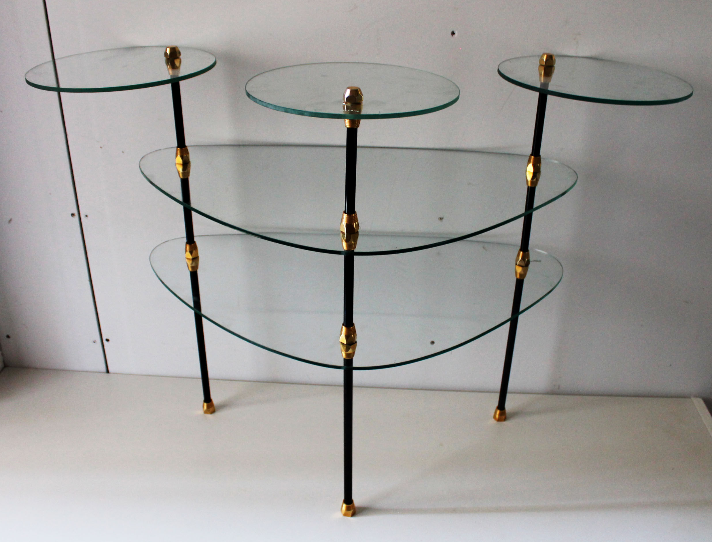 Summer-display, glass, brass, aluminum, 1950/60