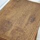 Bamboo and woven wicker table, vintage bamboo console, side table