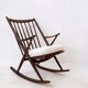 Rocking chair by Frank Reenskaug for Bramin, 1960s - New White Boucle Fabric