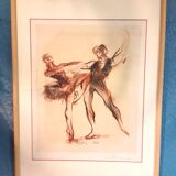 Drawing "Ballet" Paris Opera 1948