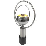 Vintage Table Lamp • Rings • Steel/Wood • Space Age • 1970