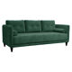 Green velvet sofa 3 places