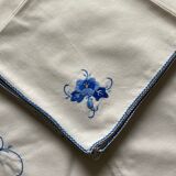 Embroidered tablecloth and towels