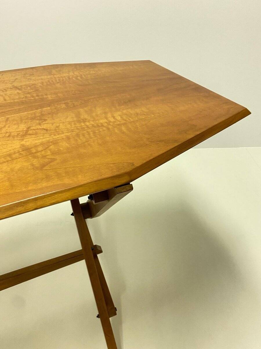 Table à manger Tl2 Cavalletto en frêne par Franco Albini pour Poggi, 1950
