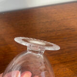 4 Daum Crystal Wine Glasses / Champagne Coupes Briancon Model