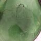 Demijohn with a beautiful glass mixing green and brown