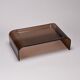 Smoked plexiglass bed tray, circa 1970