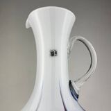 Hand-cut Murano glass pitcher by Carlo Moretti, Italy, 1970s.