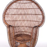 French King Sized Emmanuelle Peacock Chair, 1960s